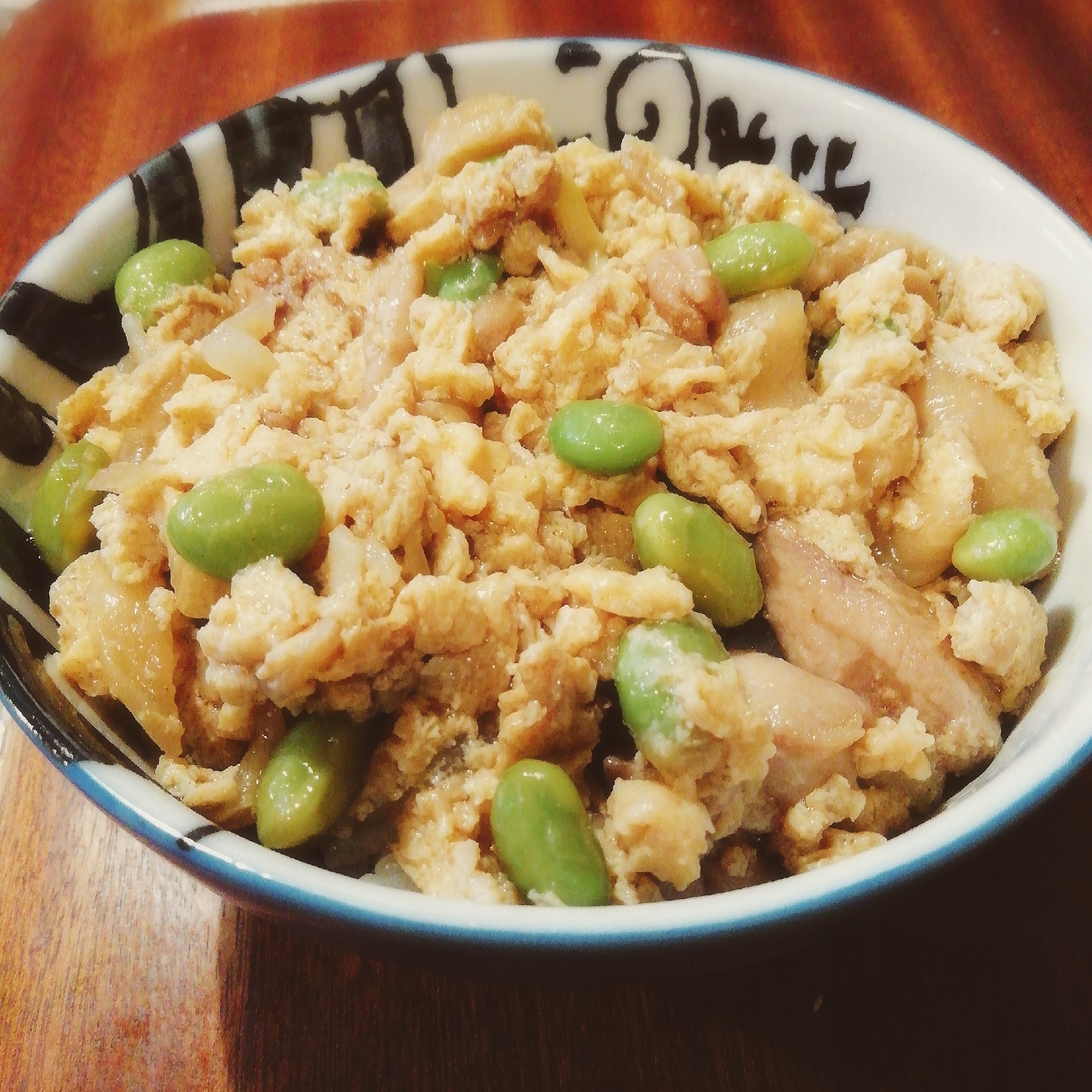 お豆ビーン！枝豆親子丼