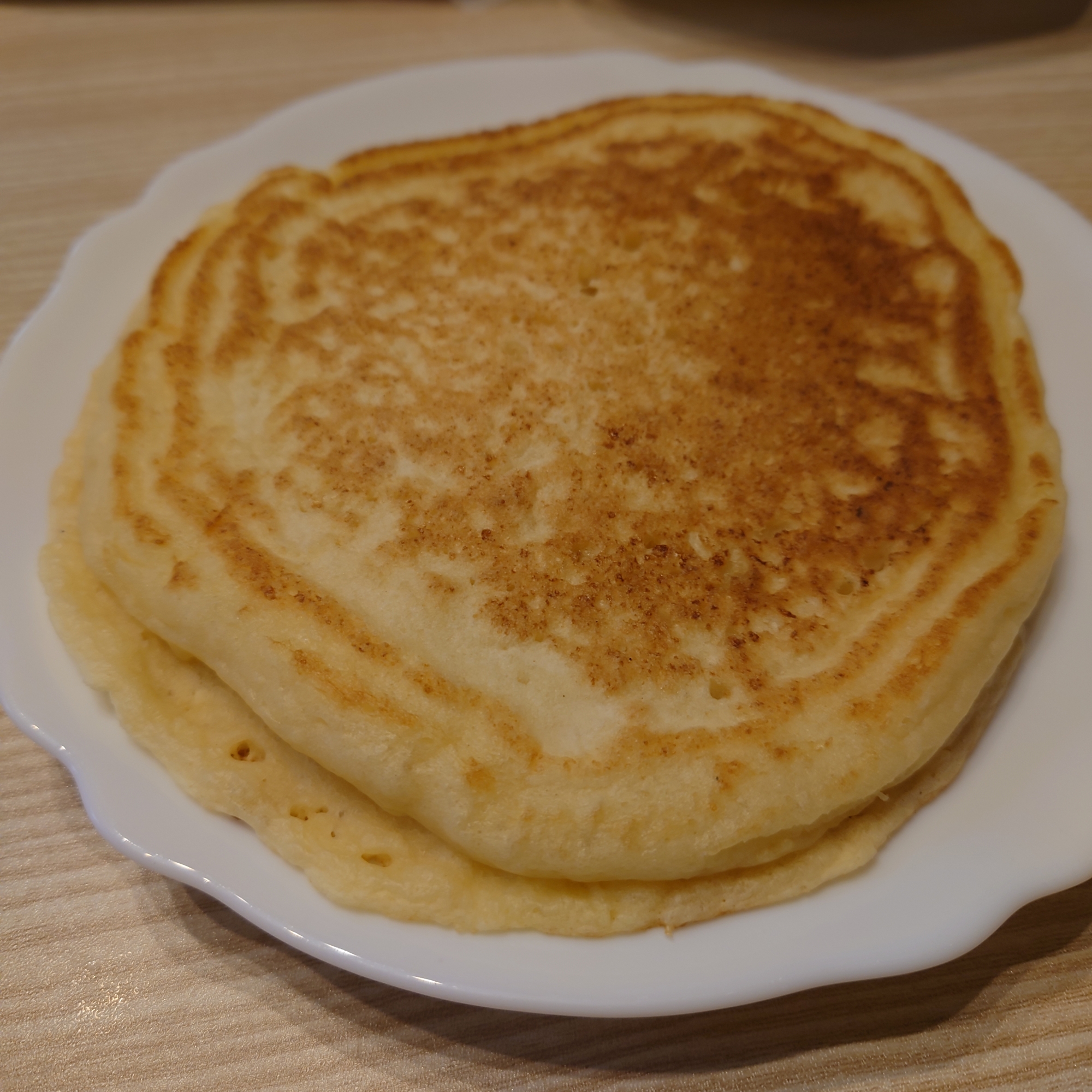 ふわふわ豆腐入りホットケーキ【朝ご飯】