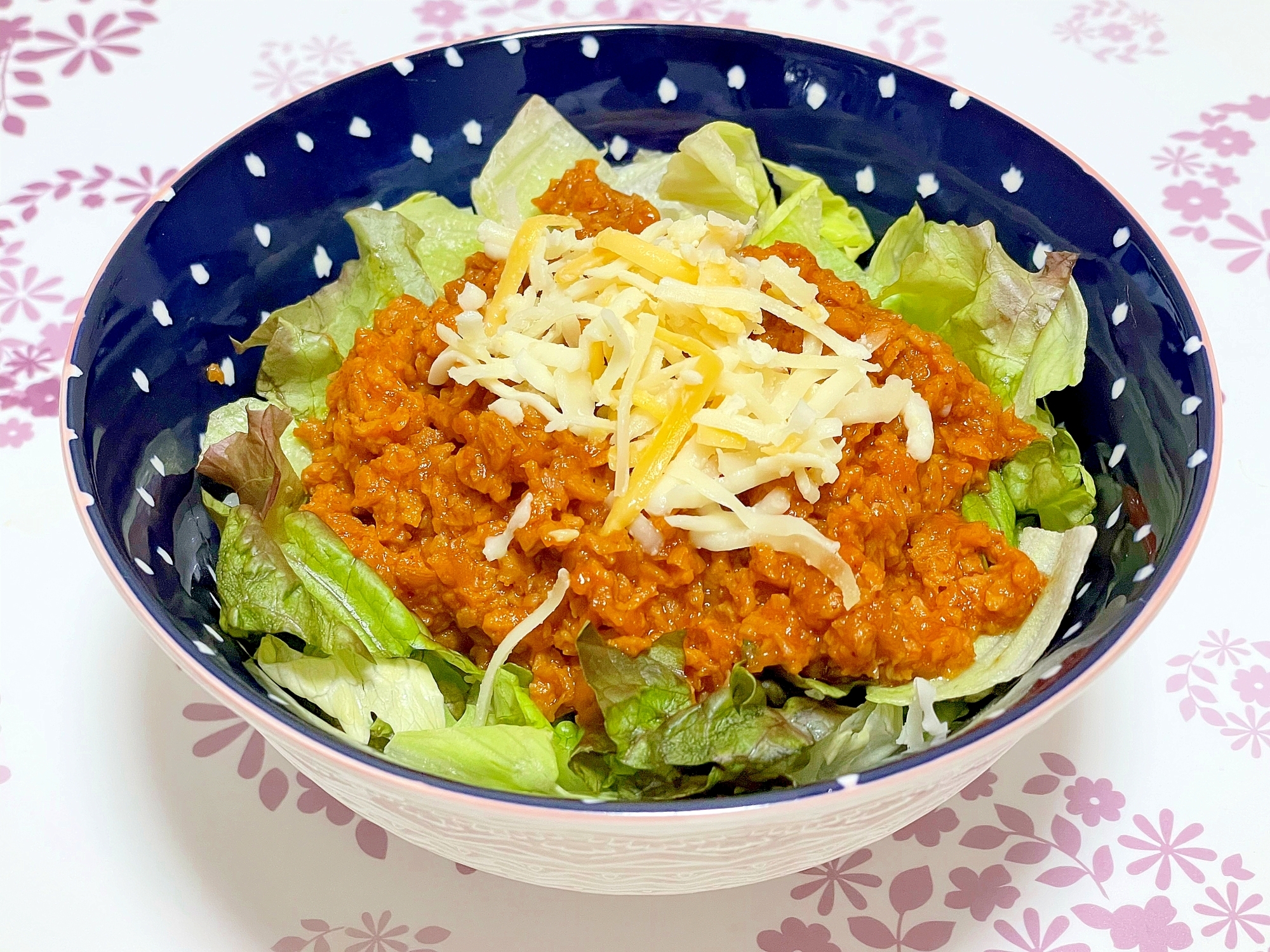 国産チーズたっぷり♪簡単タコライス