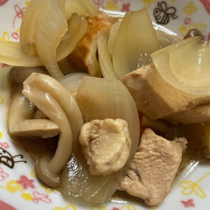 ちくわと鶏肉と野菜の煮物♪