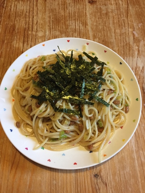 味噌入り納豆パスタ