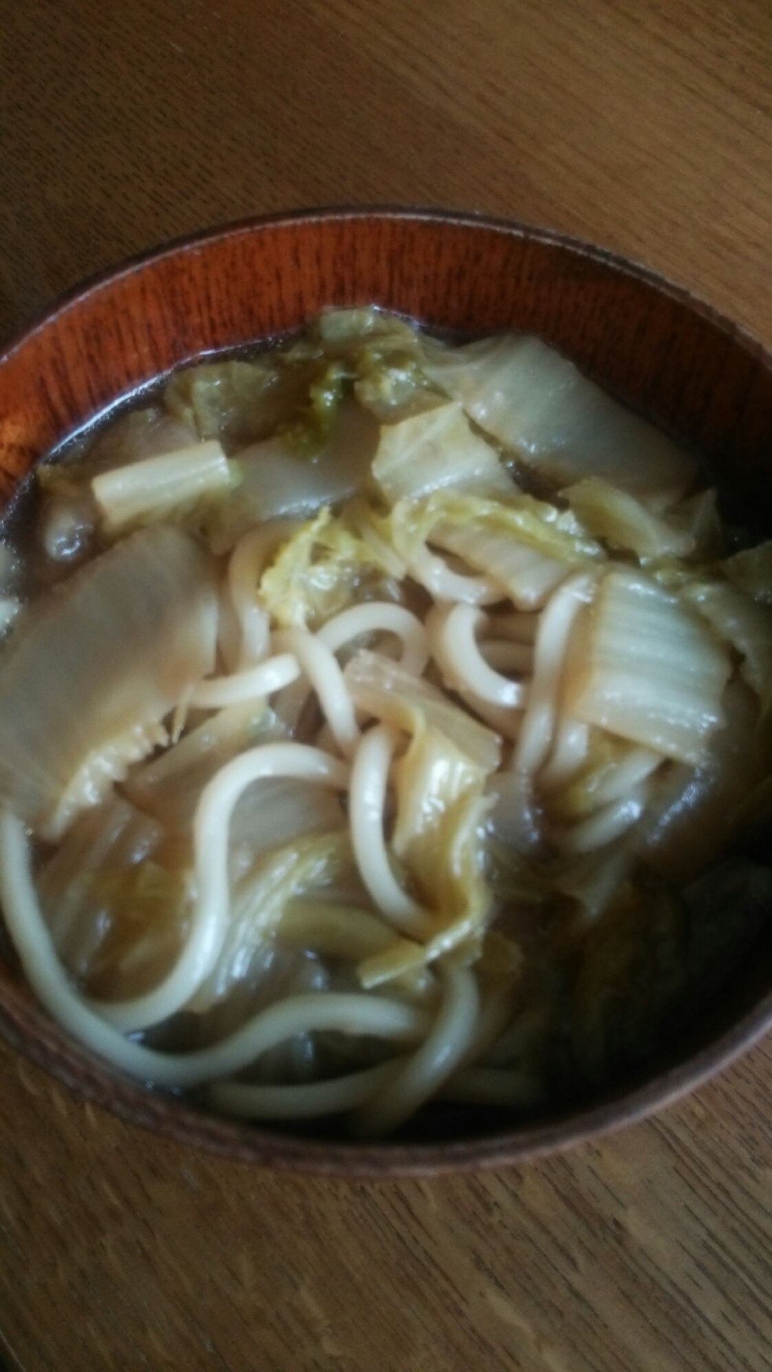 白菜の煮込みうどん