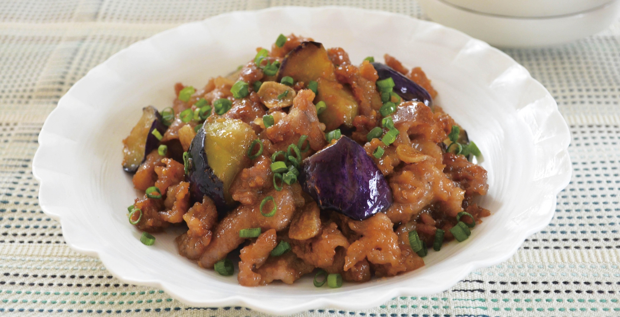 豚肉となすのにんにく味噌炒め