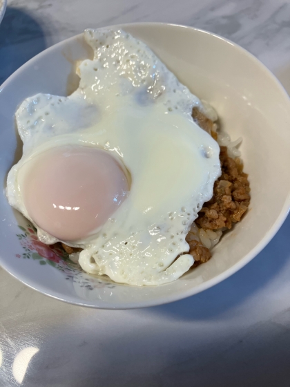 簡単！ガパオ風ライス　(甘辛そぼろ丼)
