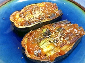 米なすのトロトロ焼　ゆず味噌田楽