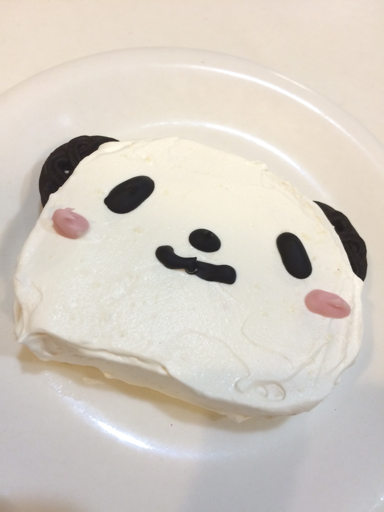 親子で作る！お買いものパンダの簡単ミニケーキ☆