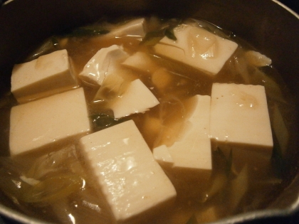 美味しかったです。湯豆腐とは一味ちがって良かったです。