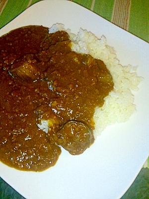 茄子＆ひき肉の絶品カレー♪隠し味がポイント！