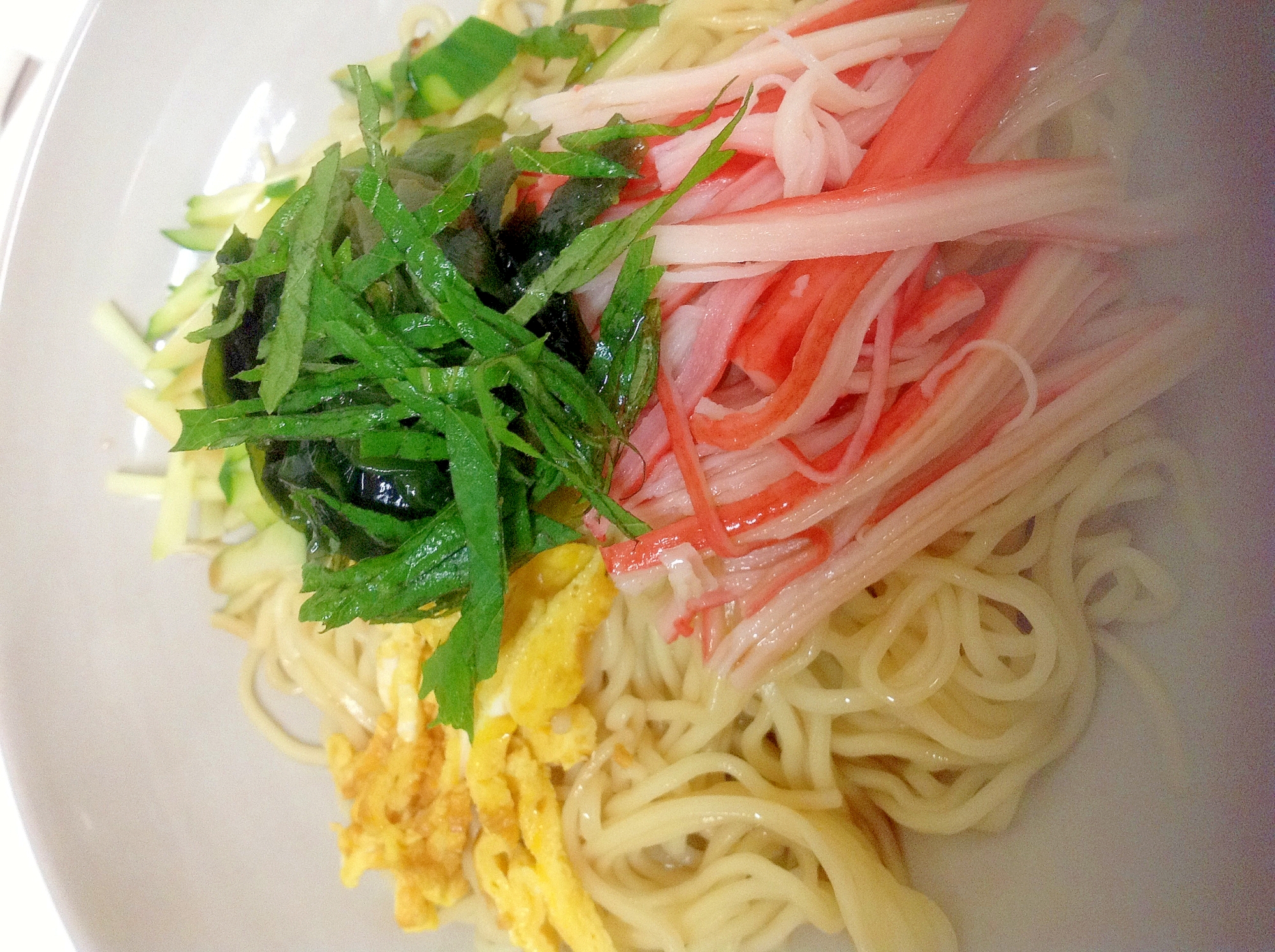 ++大葉の香り漂う 冷やし中華++