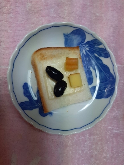 チーズトーストアレンジ 黒豆&伊達巻