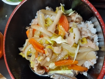 白菜中華丼