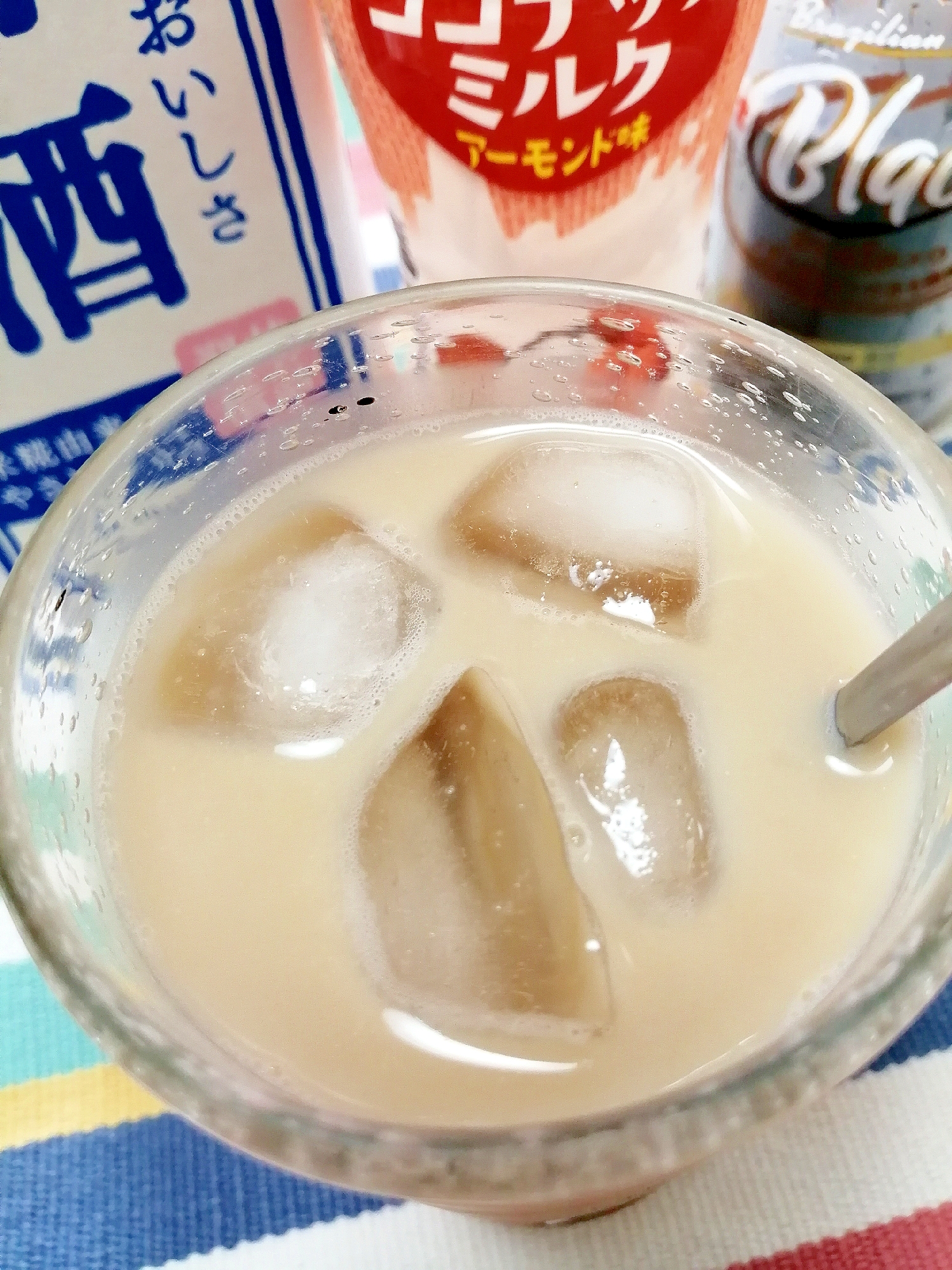 アイス☆ココナッツミルク甘酒カフェオレ♪