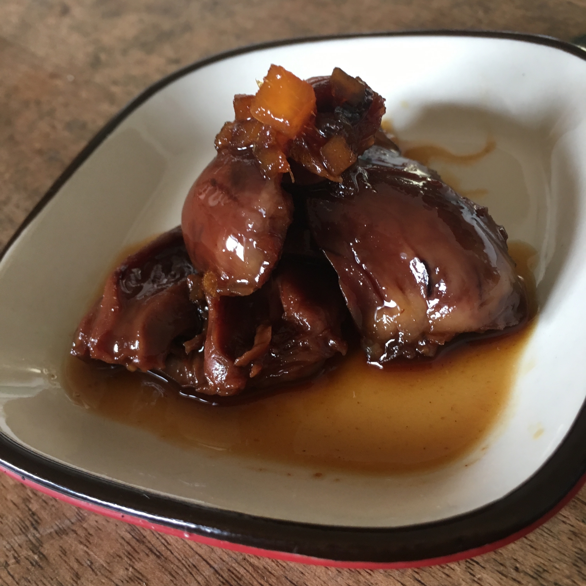 鶏のこころの甘辛煮