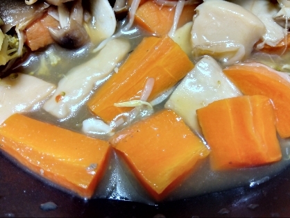 油揚げと野菜のお味噌汁✧˖°