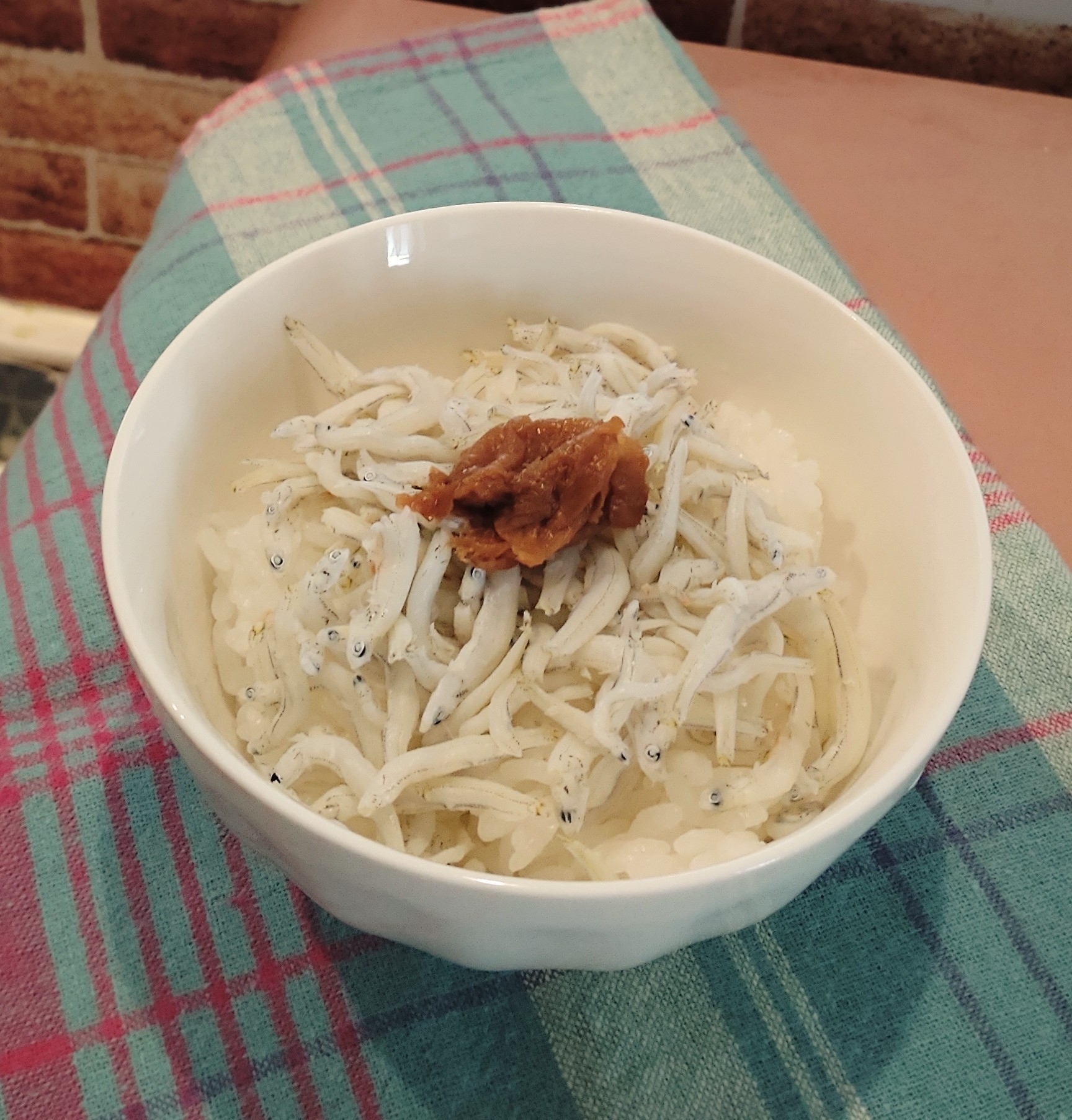 しらすと梅干しのどんぶり