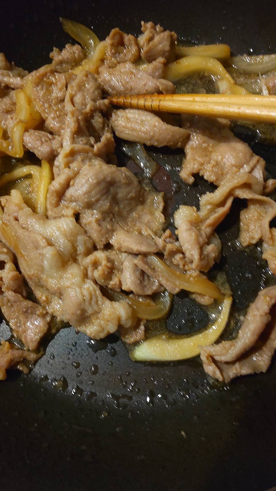 焼肉のたれで作る生姜焼き