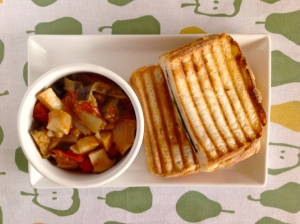 ほうれん草とチーズのパニーニ