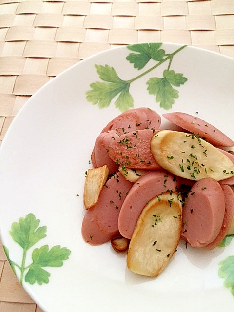 エリンギと魚肉ソーセージの炒めもの レシピ 作り方 By はぁぽじ 楽天レシピ