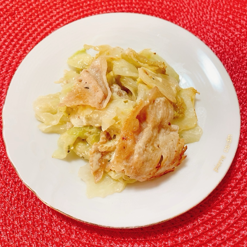 レタス豚肉♪ハーブマヨ炒め✧˖°