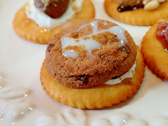ホイップとチョコチップクッキーのひんやりリッツ