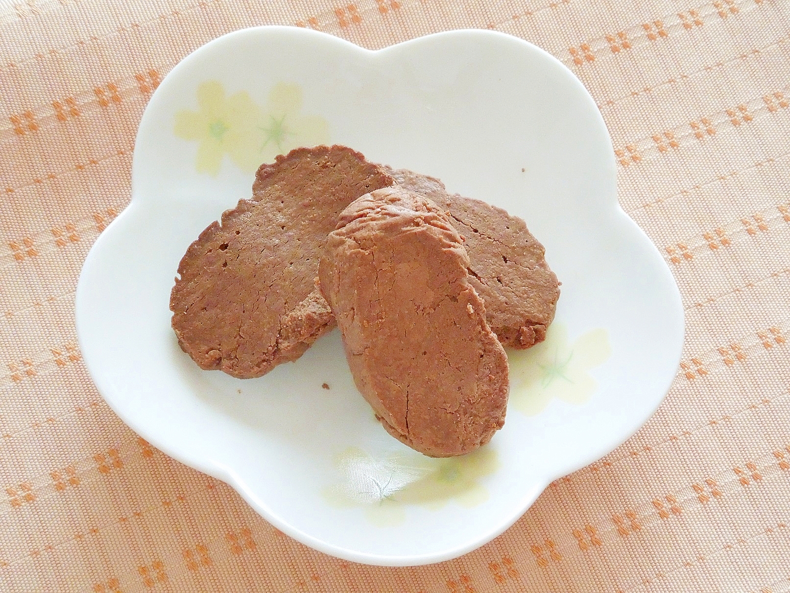 材料２つ☆さくさく焼きチョコ風クッキー