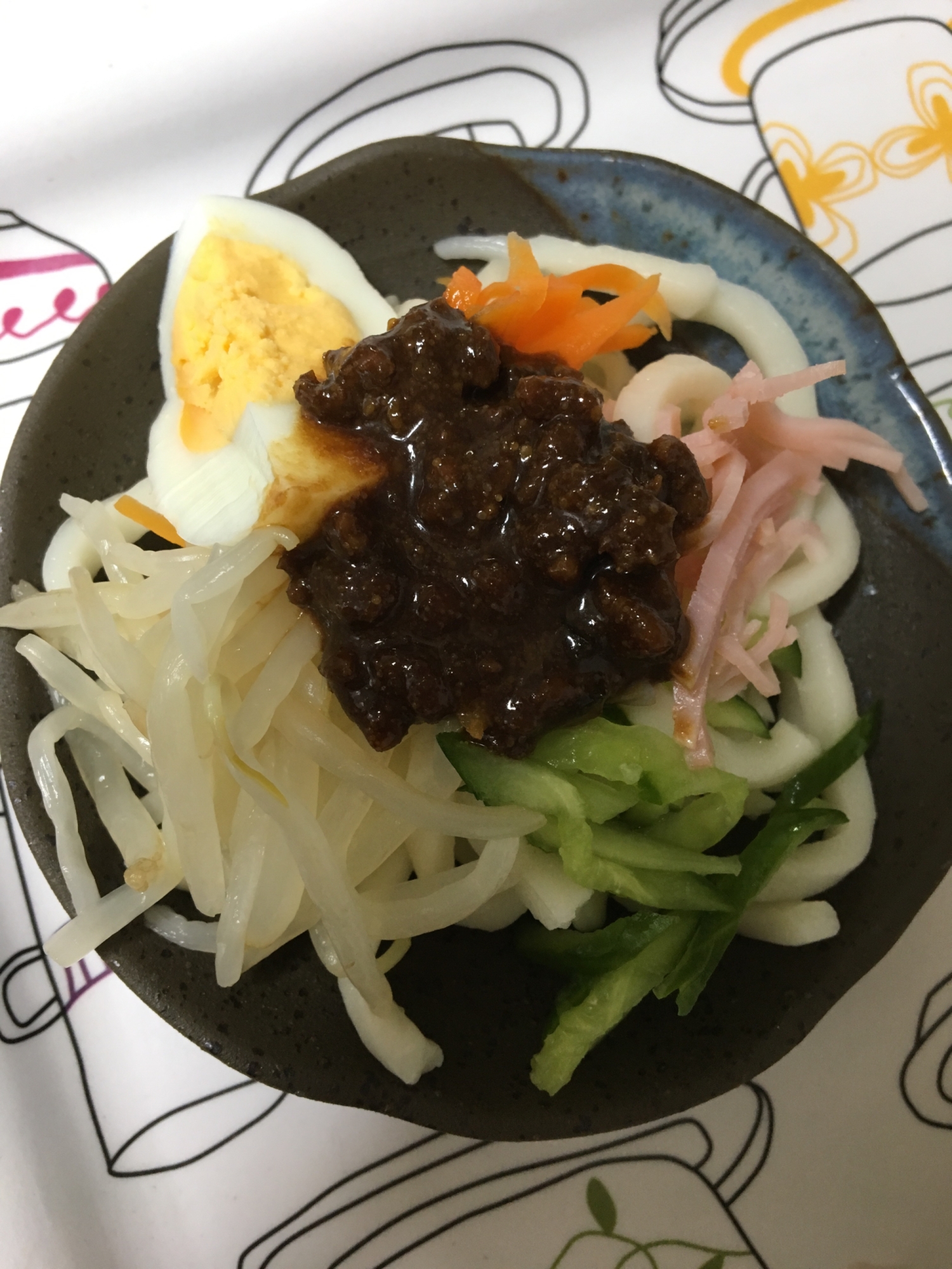 ジャージャー麺の素を使って☆ジャージャー麺うどん☆