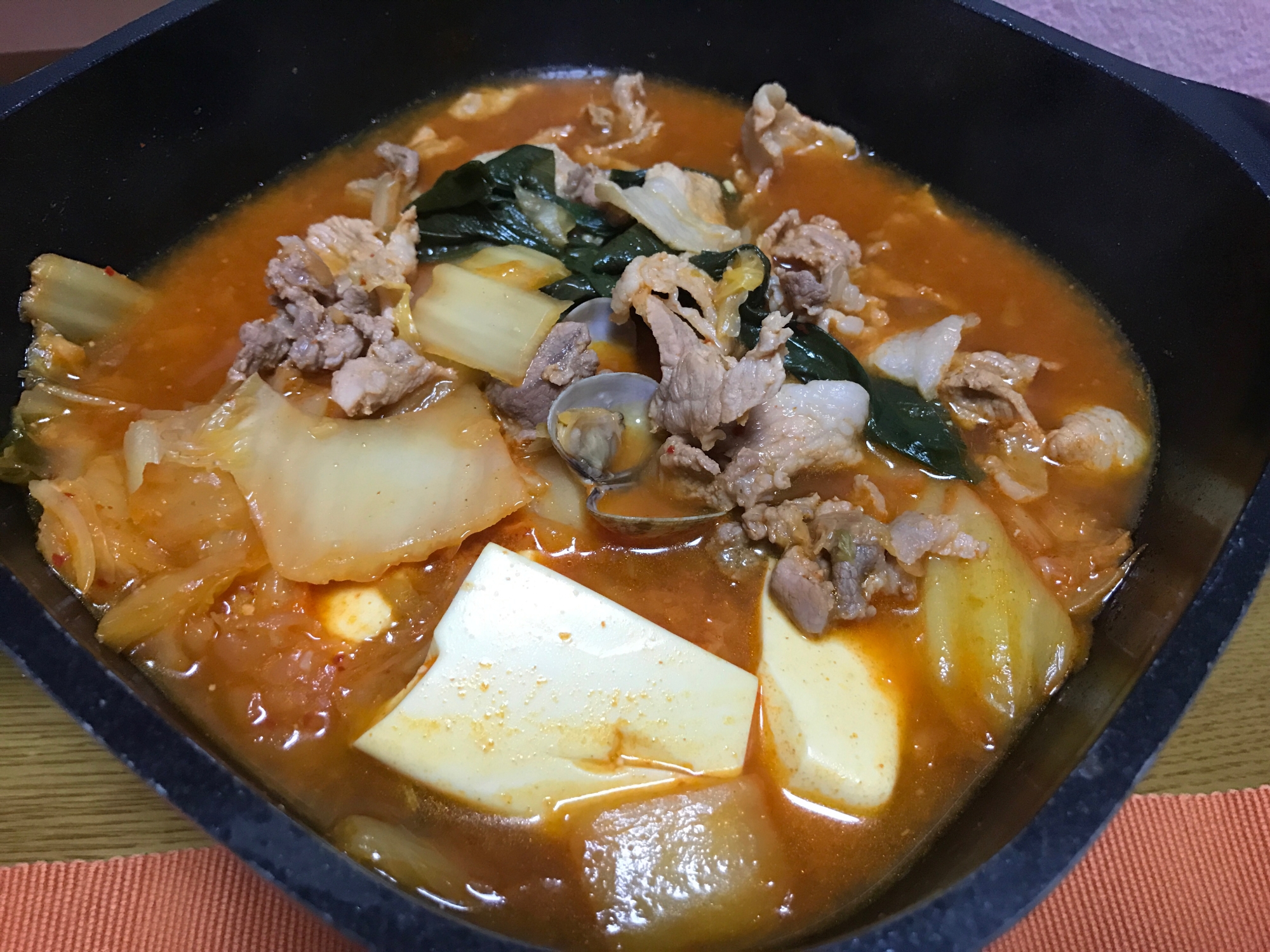 韓国風味噌チゲ鍋