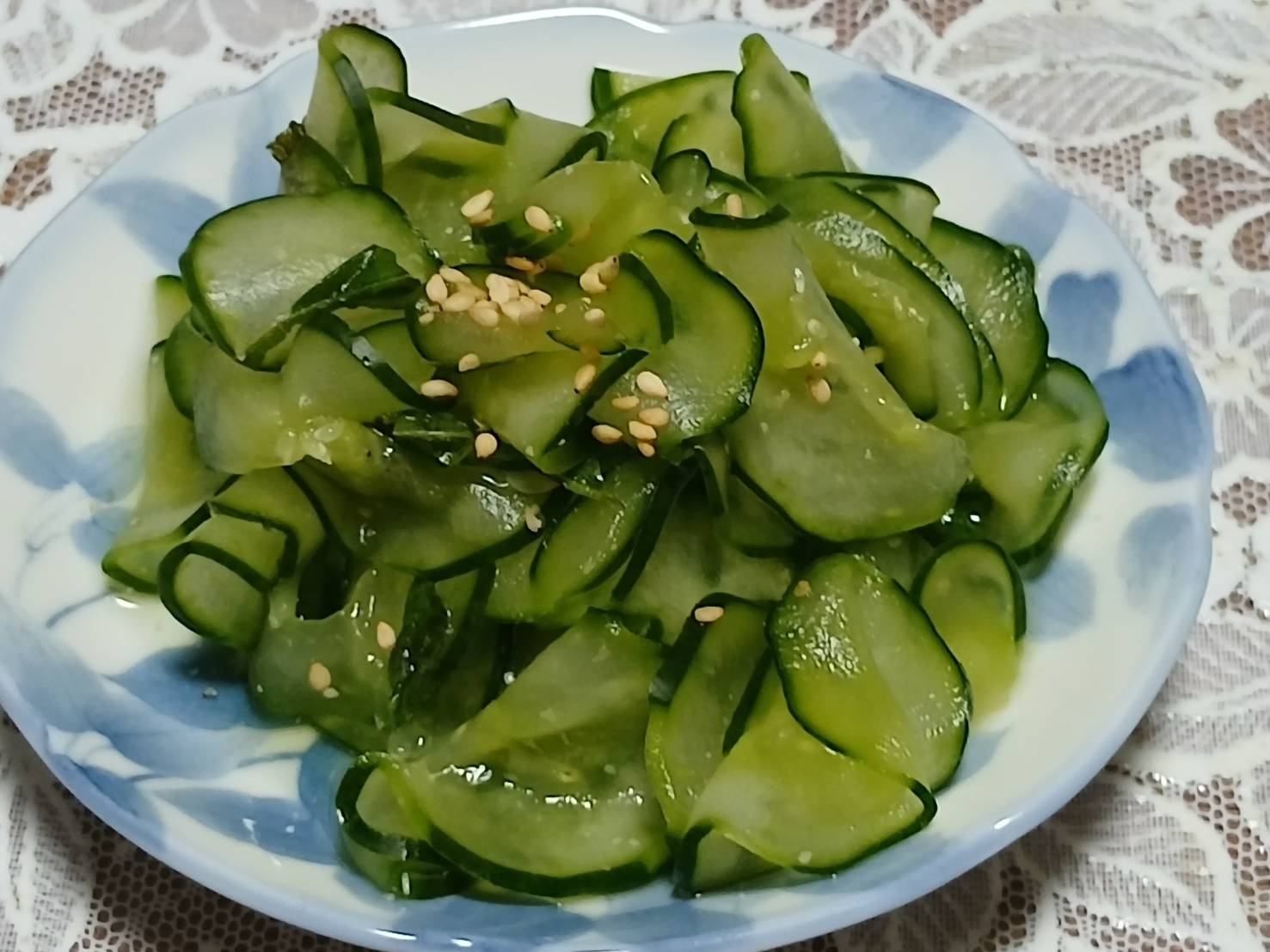 きゅうりの白だし和え
