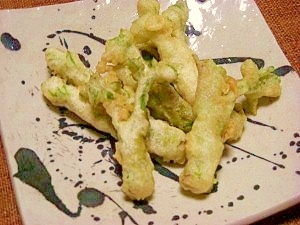 サックリ塩味付き☆タラの芽の天ぷら