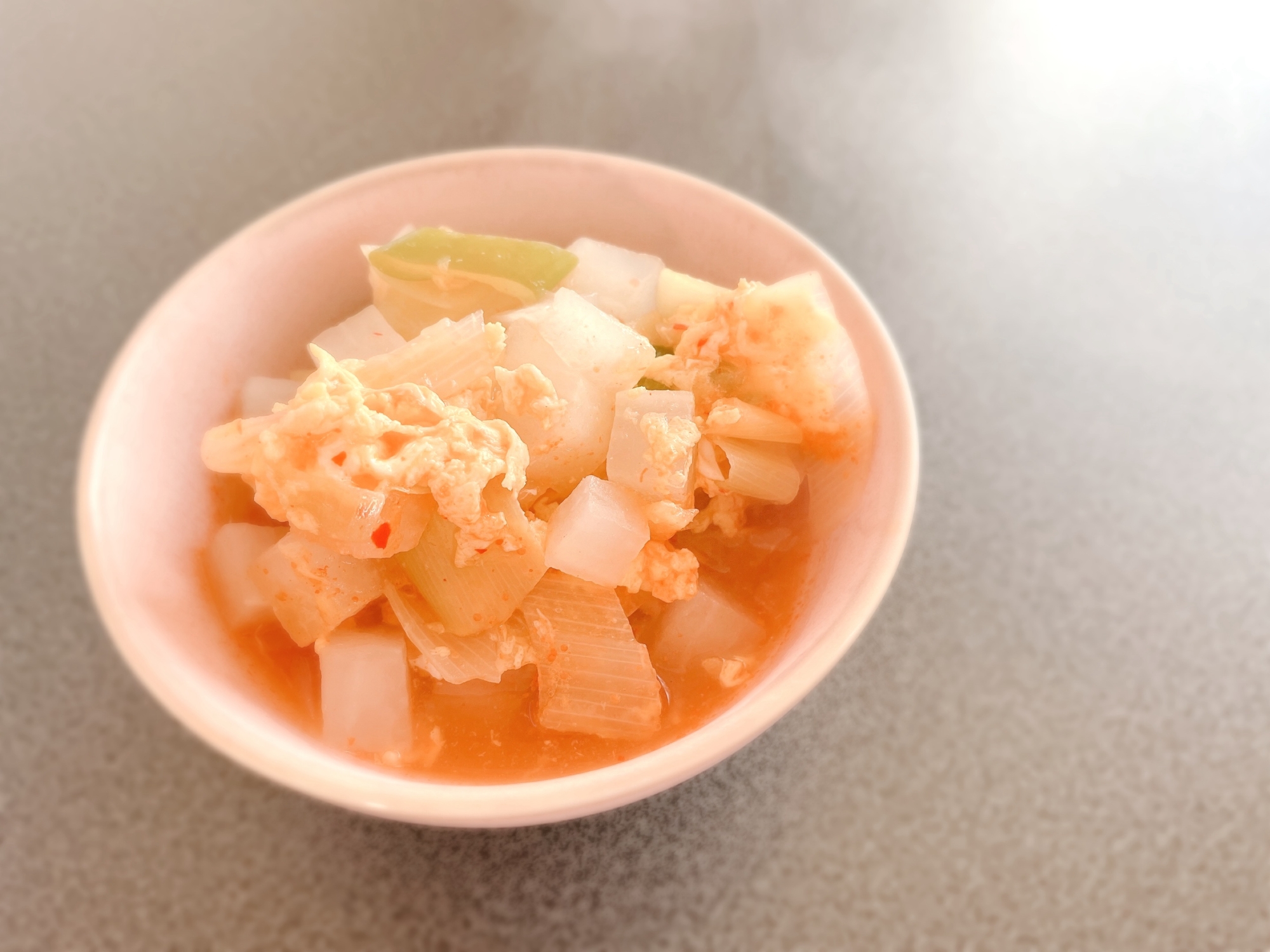 大根で代用！ノンオイル　エビチリ風