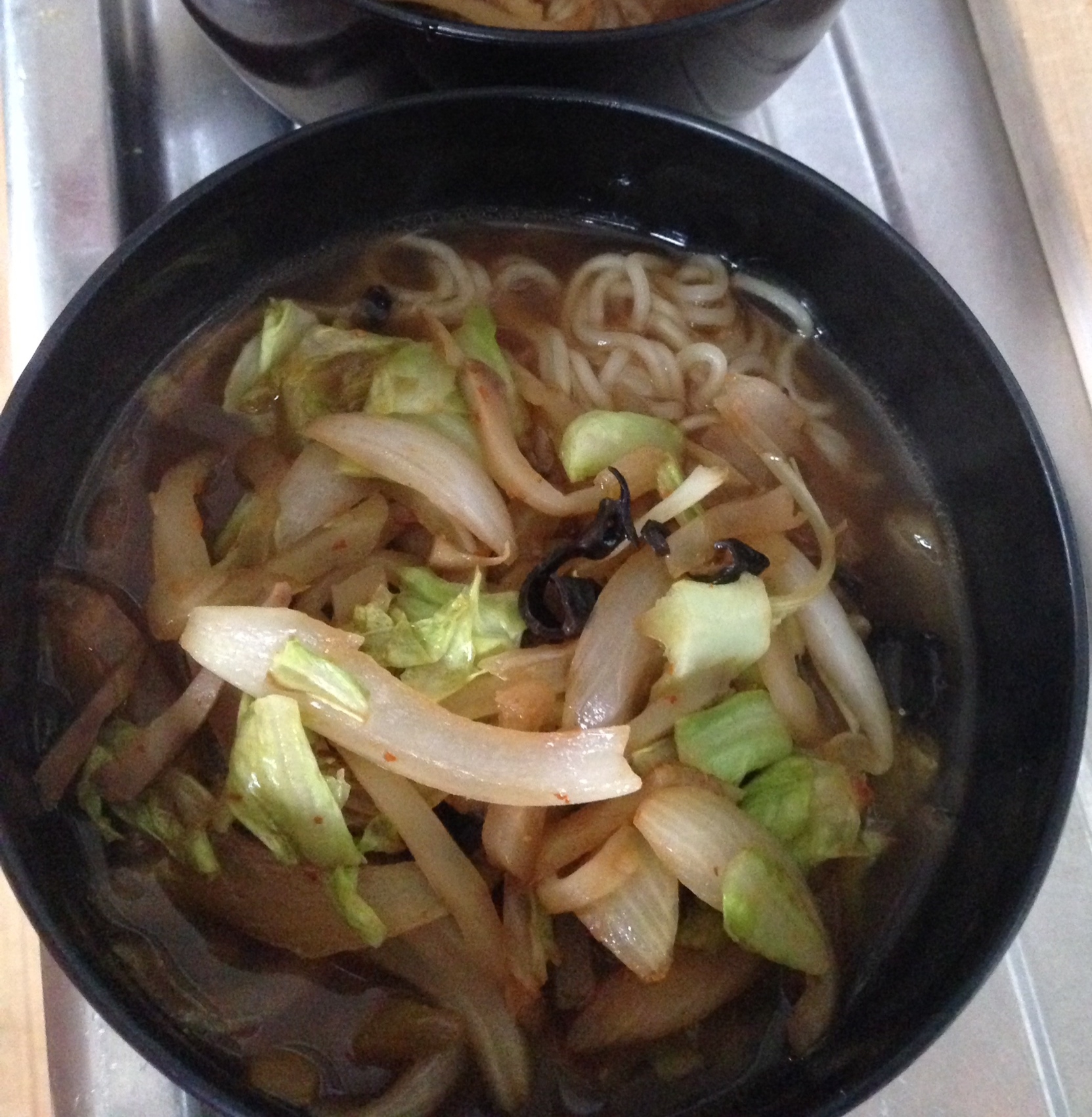 キクラゲとザーサイde醤油ラーメン♪