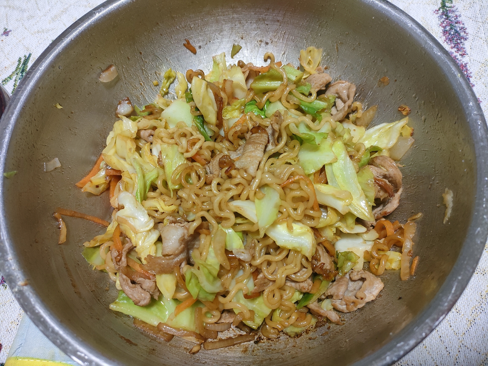 サリ麺で焼きそば
