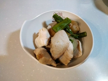 じゃがいもと鶏肉アスパラのコンソメ炒め