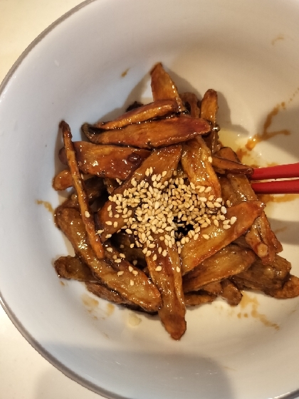 お箸が止まらない！ゴボウの甘辛煮