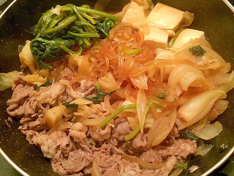 フライパンで簡単 減塩すき焼き風 レシピ 作り方 By もよーに 楽天レシピ