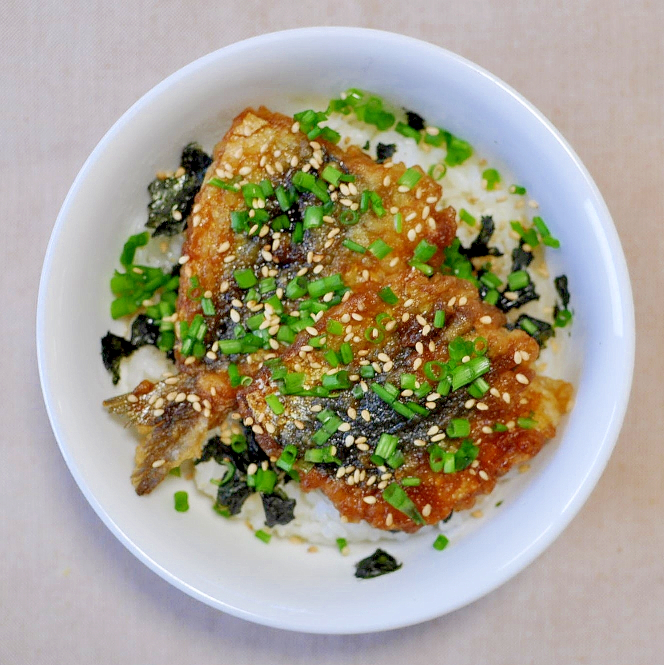 イワシの蒲焼丼