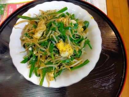 プロ直伝！ニラともやしの卵炒め