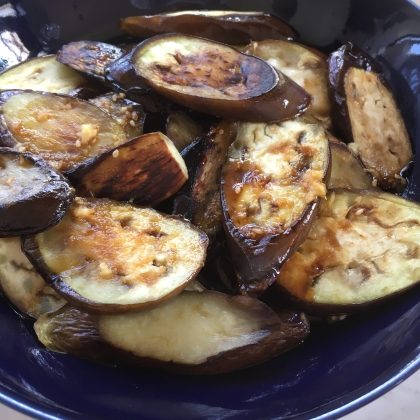 焼き茄子のしょうが醤油和え