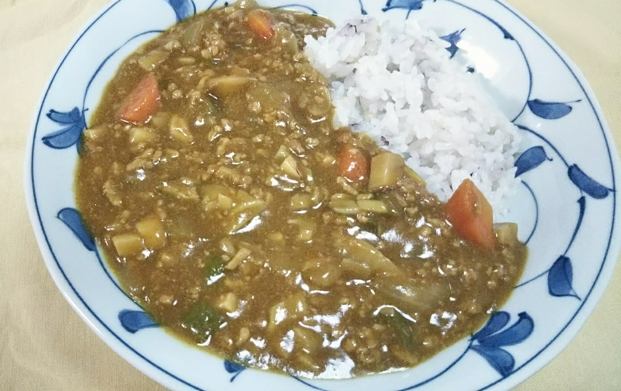 ざっくりが良い！我が家のキーマカレー♪