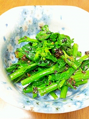 風味豊かに☆菜の花の海苔ごま和え♪