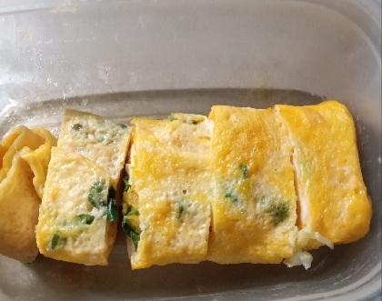 かき菜たまご焼き