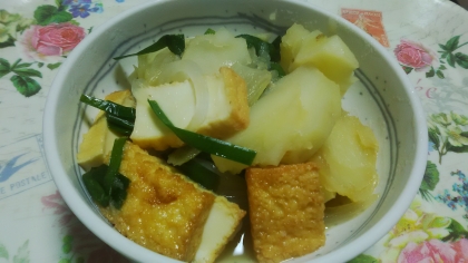 じゃがいもと厚揚げの中華炒め.*・'☆