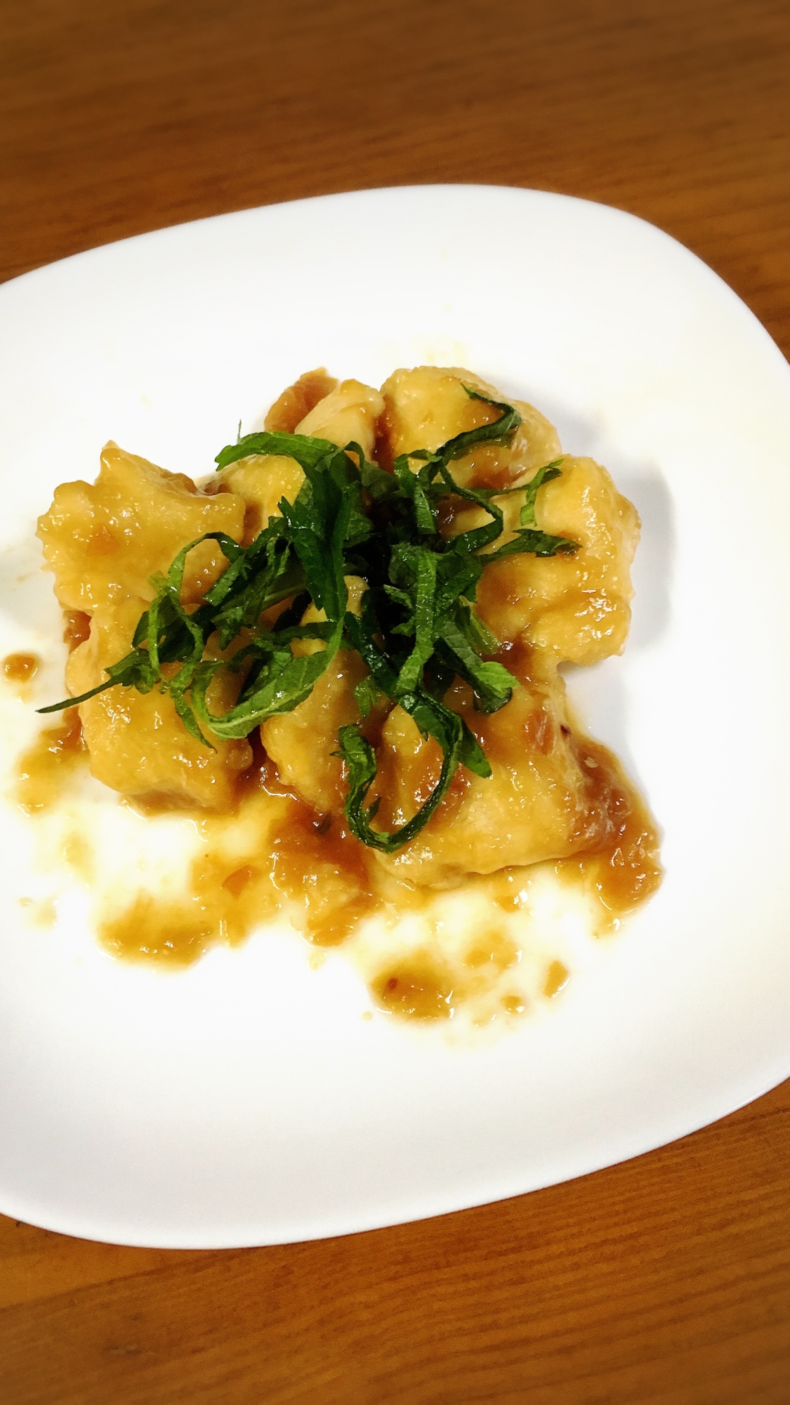 鶏胸肉の梅だれ焼き