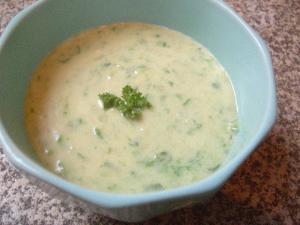 キャベツの芯のクリームスープ