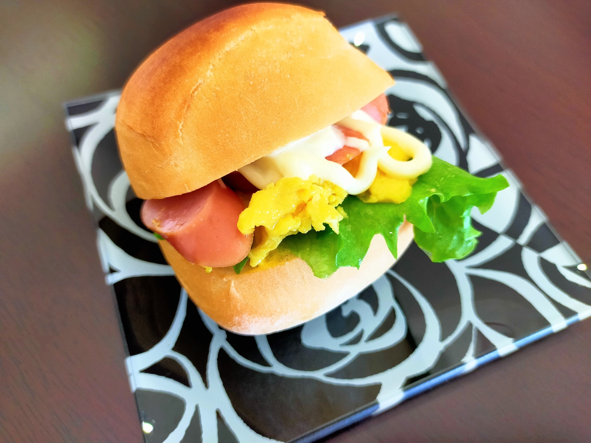 ディナーロール☆マヨネーズとウインナーの卵サンド