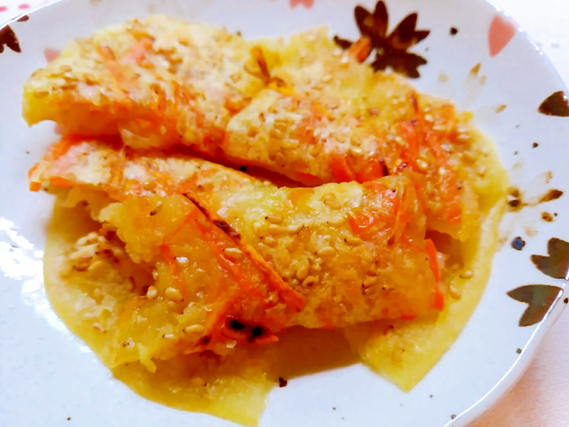 お弁当に すりおろしじゃが芋と人参のチヂミ レシピ 作り方 By のん７８６ 楽天レシピ