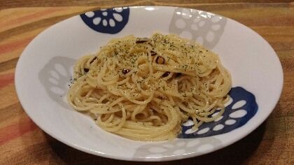 ペペロンチーノ♪にんにく醤油風味♪