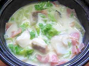 たらと白菜のクリーム煮