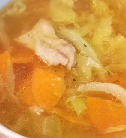 キャンプ♪あまり野菜のチーズスープ✧˖°