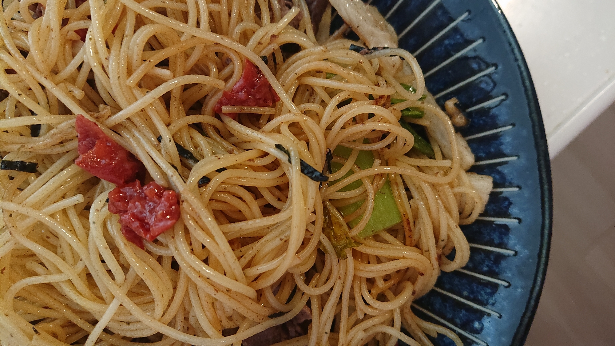 梅すき焼きパスタ